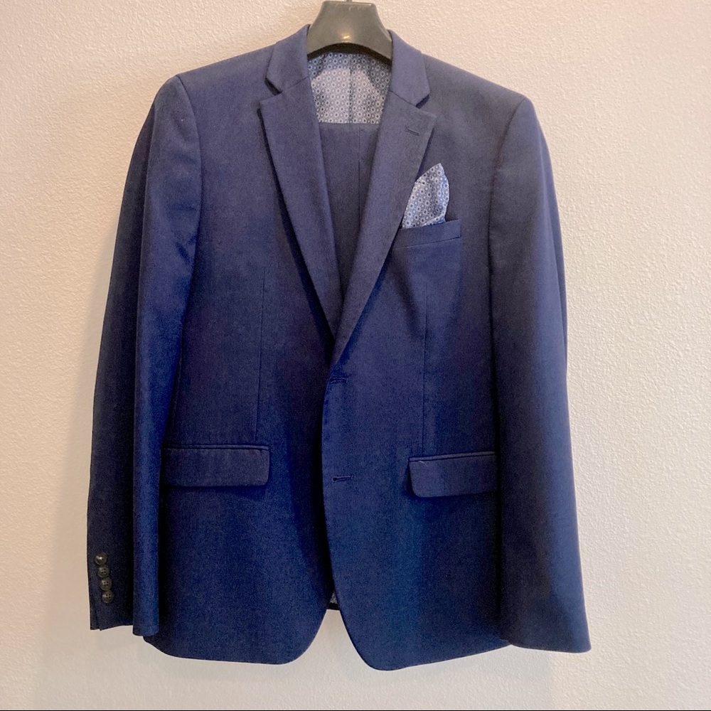 Perry Ellis Portfolio Mens Slim Suit NWT